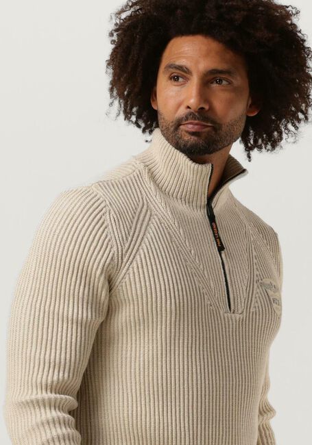 Nicht-gerade weiss PME LEGEND Pullover HALF ZIP COLLAR COTTON - large