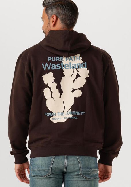 Braune PURE PATH Sweatshirt LOOSE FIT HOODIE LS SWEATERS - large