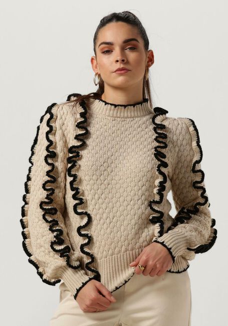 Beige OBJECT Pullover OBJYAA L/S KNIT PULLOVER 131 - large
