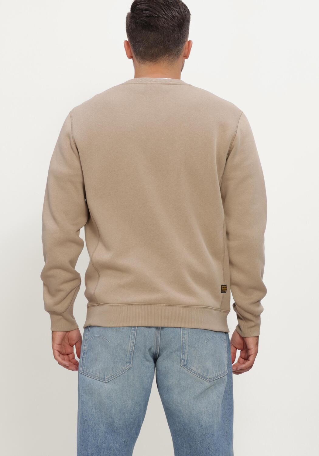 Beige G-STAR RAW Pullover PREMIUM CORE R SW L\S - large