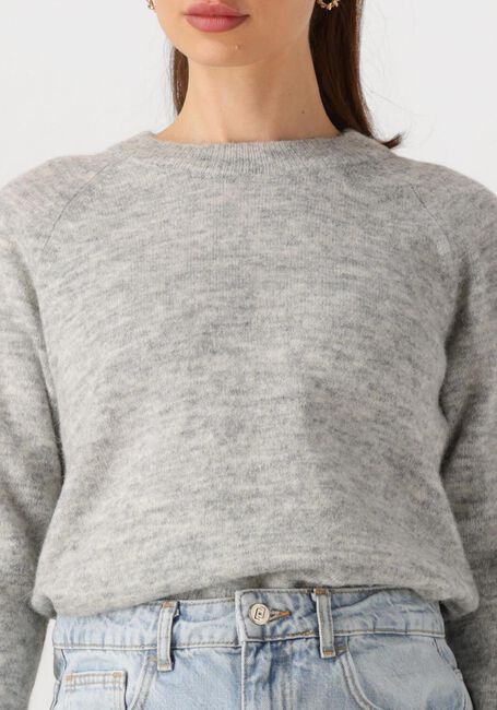 Hellgrau SELECTED FEMME Pullover LULU LS KNIT O-NECK B - large