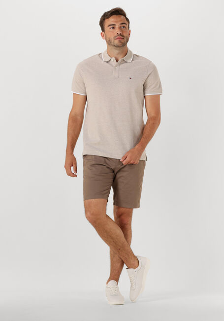 Beige TOMMY HILFIGER Polo-Shirt LINEN PIQUE REG POLO - large