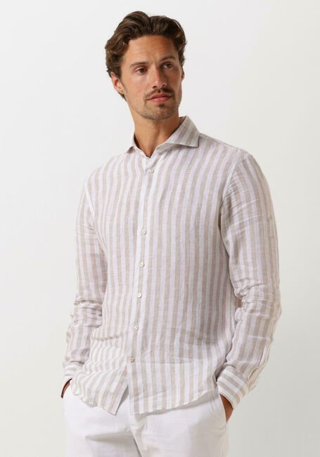 Beige PROFUOMO Casual-Oberhemd SHIRT X-CUTAWAY SC LINNEN - large
