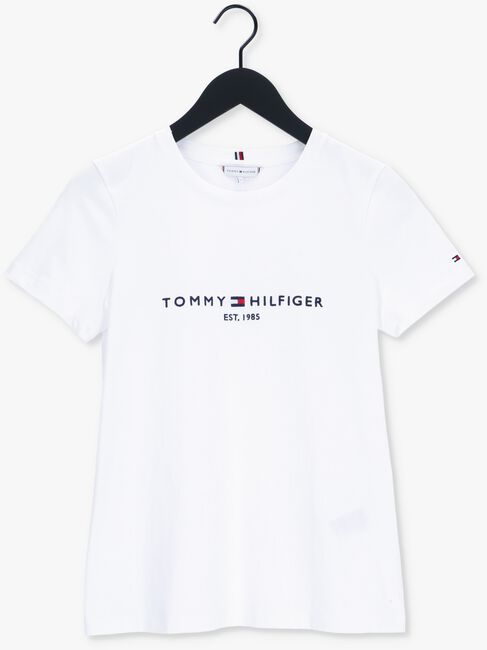 Weiße TOMMY HILFIGER T-shirt HERITAGE HILFIGER C-NK REG TEE - large