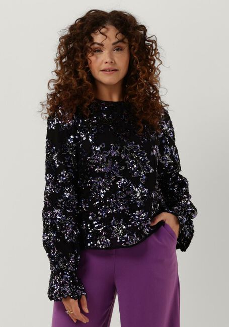 Dunkelblau FABIENNE CHAPOT Blusen SASSY SEQUIN TOP - large