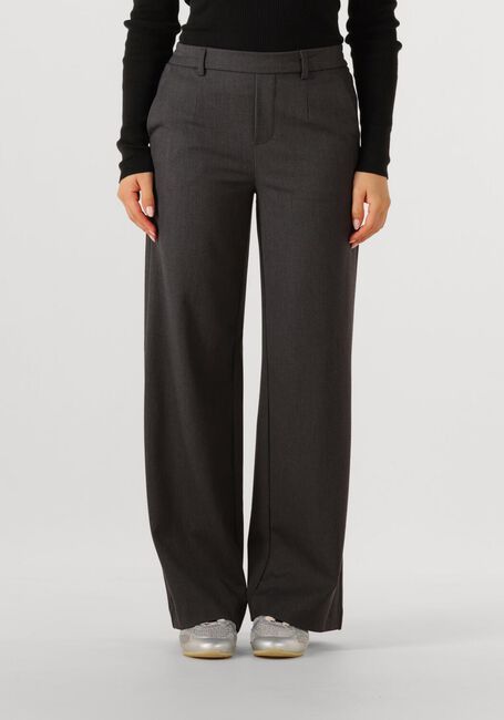 Graue OBJECT Hose OBJLISA WIDE PANT - large