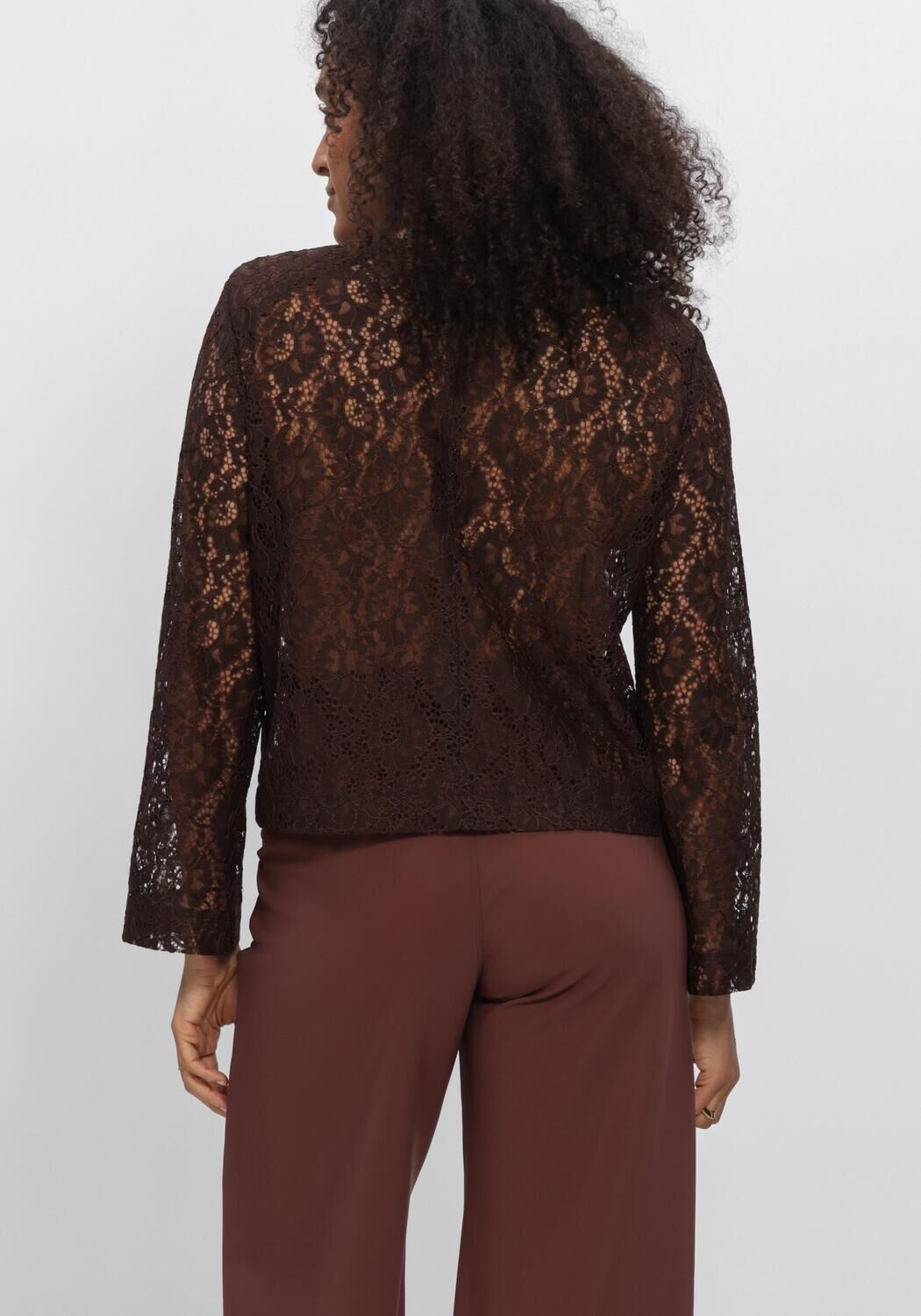 Braune STUDIO ANNELOES Top Amaya lace top - large