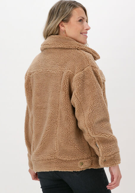 Camelfarbene UGG Teddy-Jacke W FRANKIE SHERPA TRUCKER JACKE - large
