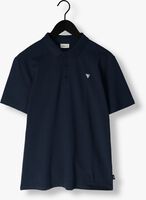 Dunkelblau PUREWHITE Polo-Shirt POLO WITH BUTTON PLACKET AND SMALL PRINT ON CHEST