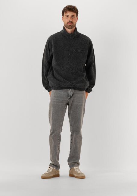 Graue FORÉT Sweatshirt ELM HALF ZIP SWEATSHIRT - large