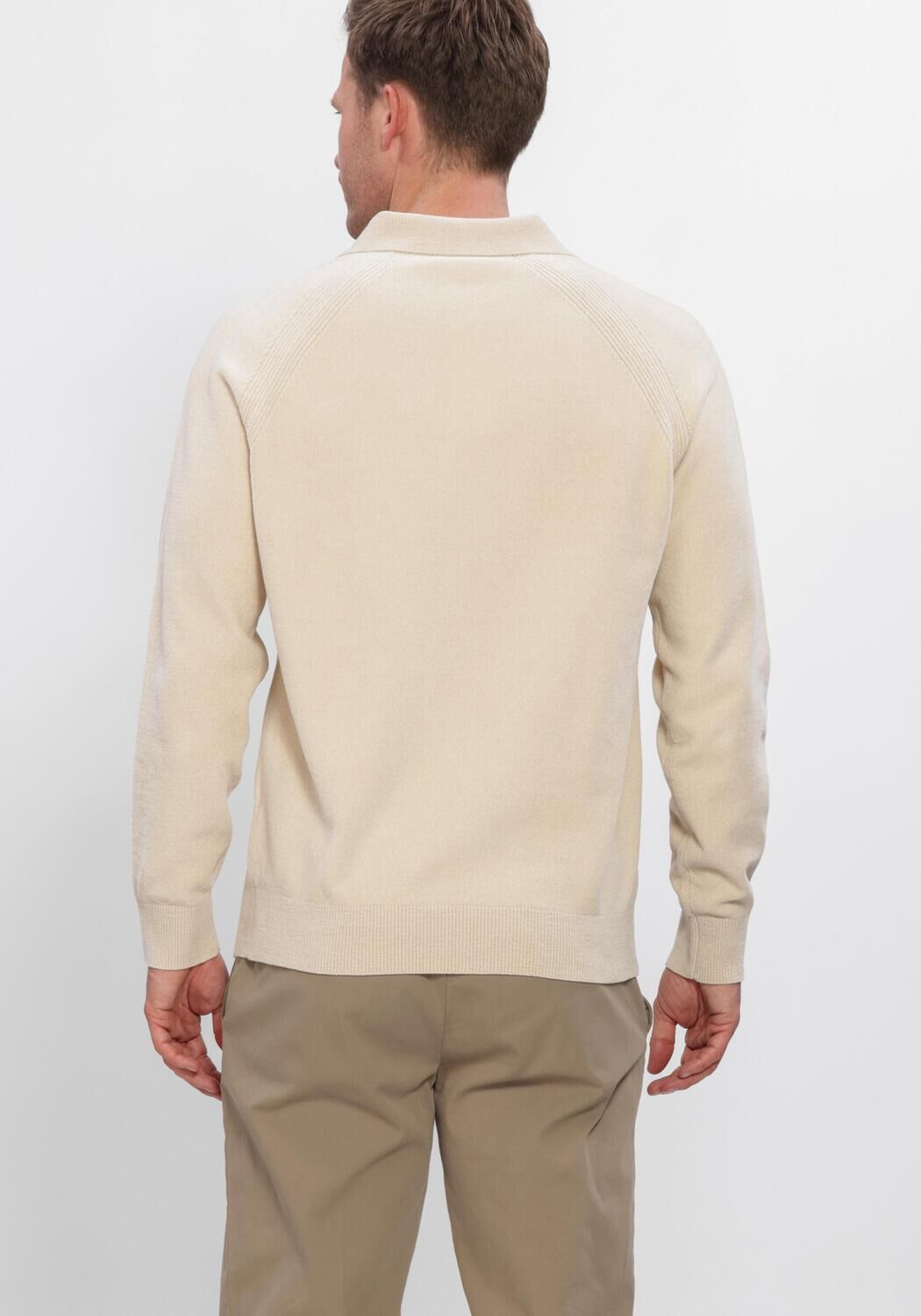 Beige PROFUOMO Pullover CHENILLE - large