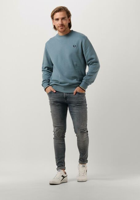 Blaue FRED PERRY Sweatshirt CREW NECK SWEATSHIRT - large
