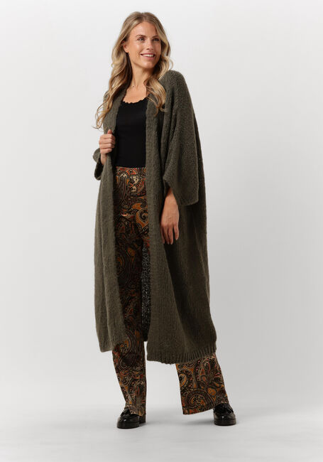 Grüne SUMMUM Strickjacke KIMONO CARDIGAN RUSTIC MOHAIR BLEND KNIT - large