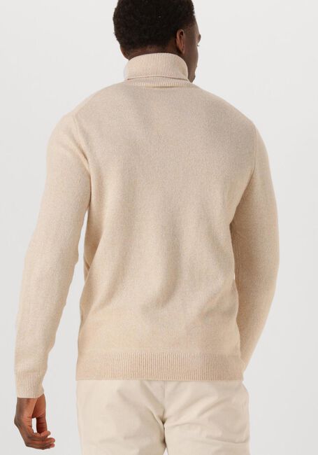 Beige PROFUOMO Pullover PULLOVER ROLL NECK WOOL BLEND - large