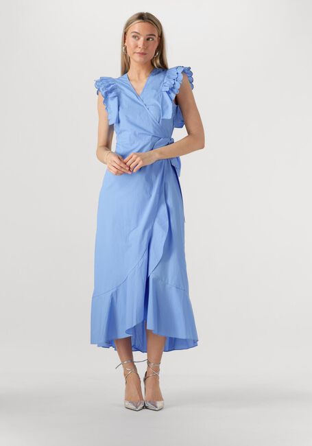 Hellblau OBJECT Maxikleid OBJHOPE PAPAYA S/S WRAP DRESS - large