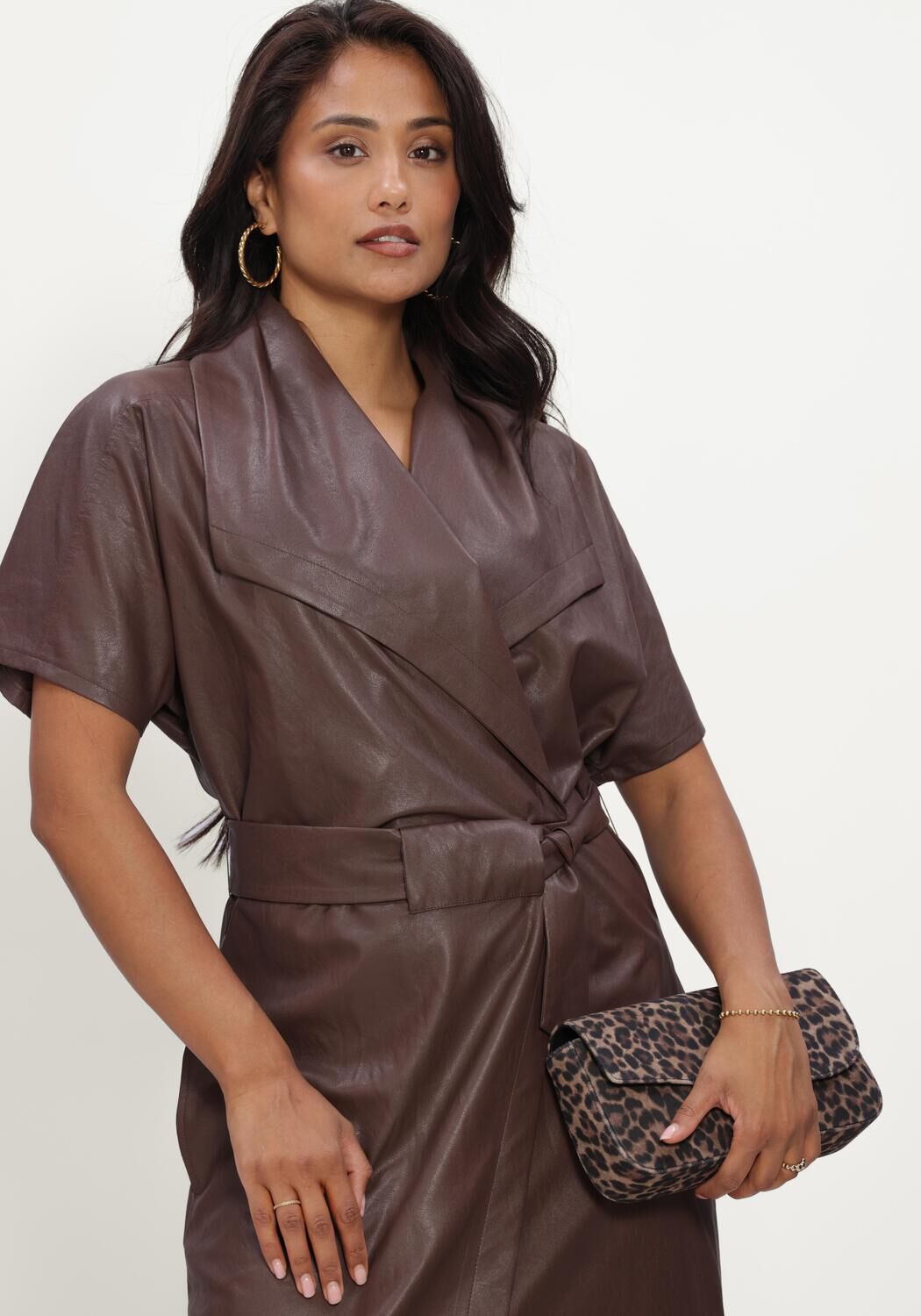 Braune CAROLINE BISS Midikleid 4105 - large
