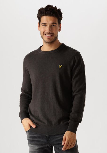 Dunkelgrau LYLE & SCOTT Pullover COTTON MERINO CREW NECK JUMPER - large