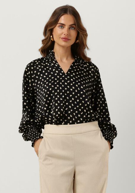 Schwarze NEO NOIR Blusen STONE FADING INK BLOUSE - large