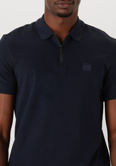 Dunkelblau BOSS ORANGE Polo-Shirt PASSERZIP - large