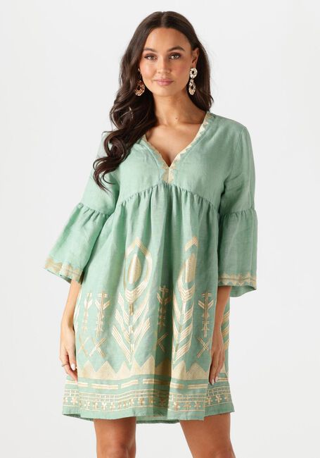 Grüne GREEK ARCHAIC KORI Minikleid 231114 - large
