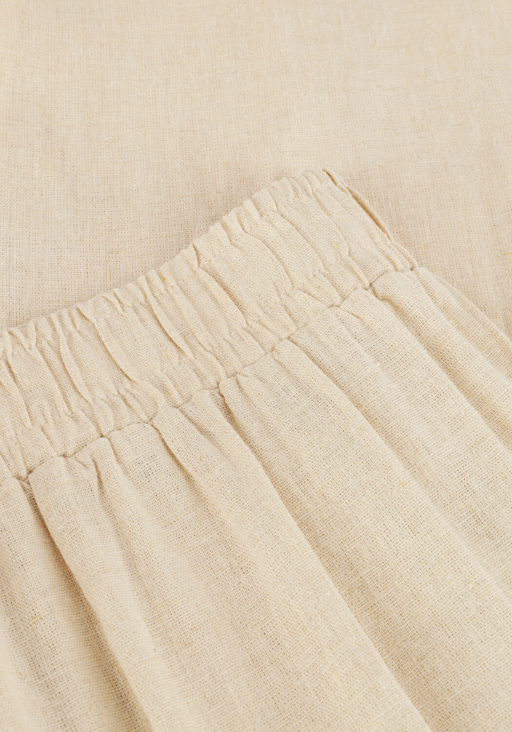 Beige Y.A.S. Hose YASFLAXY HW LINEN PANT NOOS - large