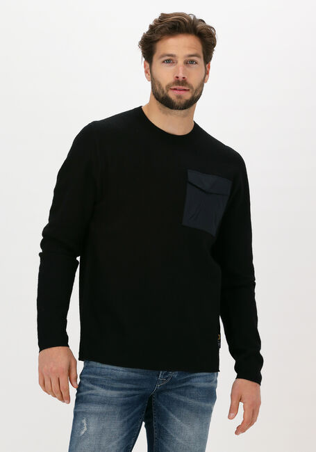 Schwarze NATIONAL GEOGRAPHIC Pullover KNITTED CREW - large