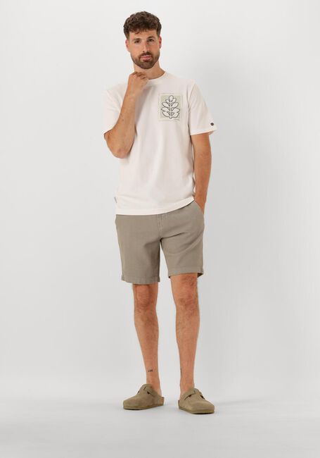 Weiße CAST IRON T-shirt REGULAR FIT SINGLE JERSEY CA - large