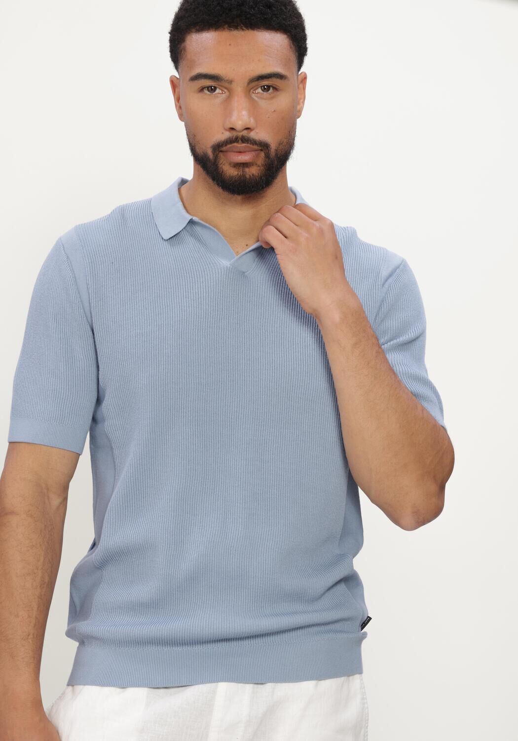 Hellblau SAINT STEVE Polo-Shirt EVAN-S - large