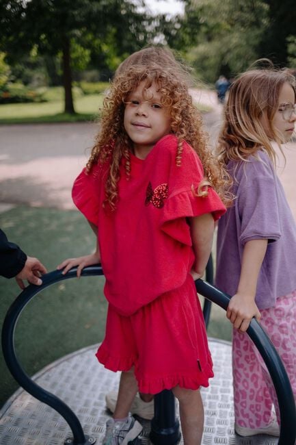 Rote DAILY BRAT Kurze Hose SALLY SHORTS - large