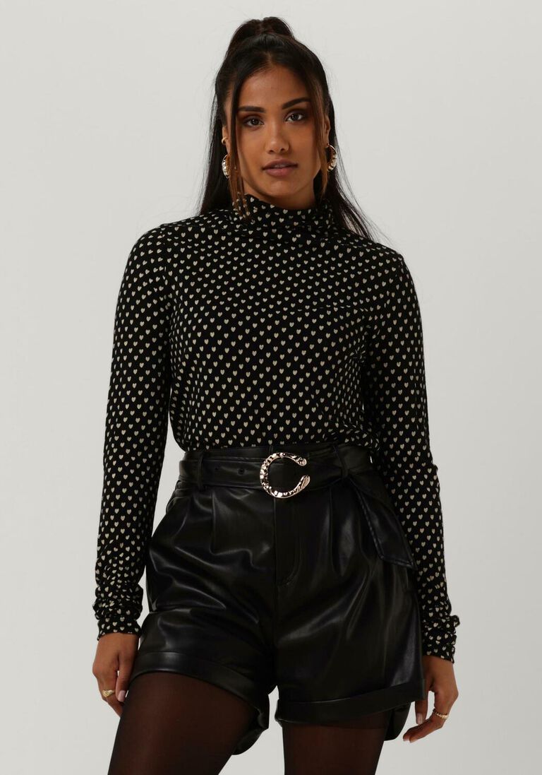 schwarze fabienne chapot rollkragenpullover jade top