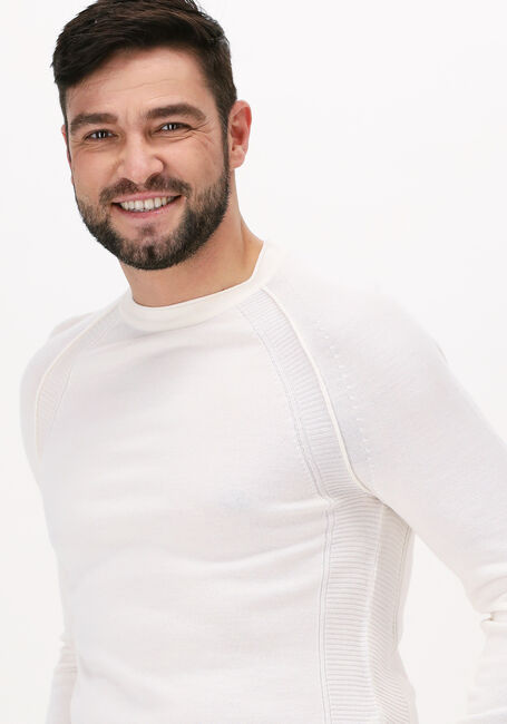 Weiße CAST IRON Pullover R-NECK TECH MERINO - large
