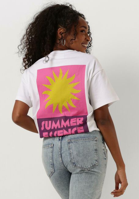 Weiße COLOURFUL REBEL T-shirt SUMMER ESSENCE BOXY TEE - large