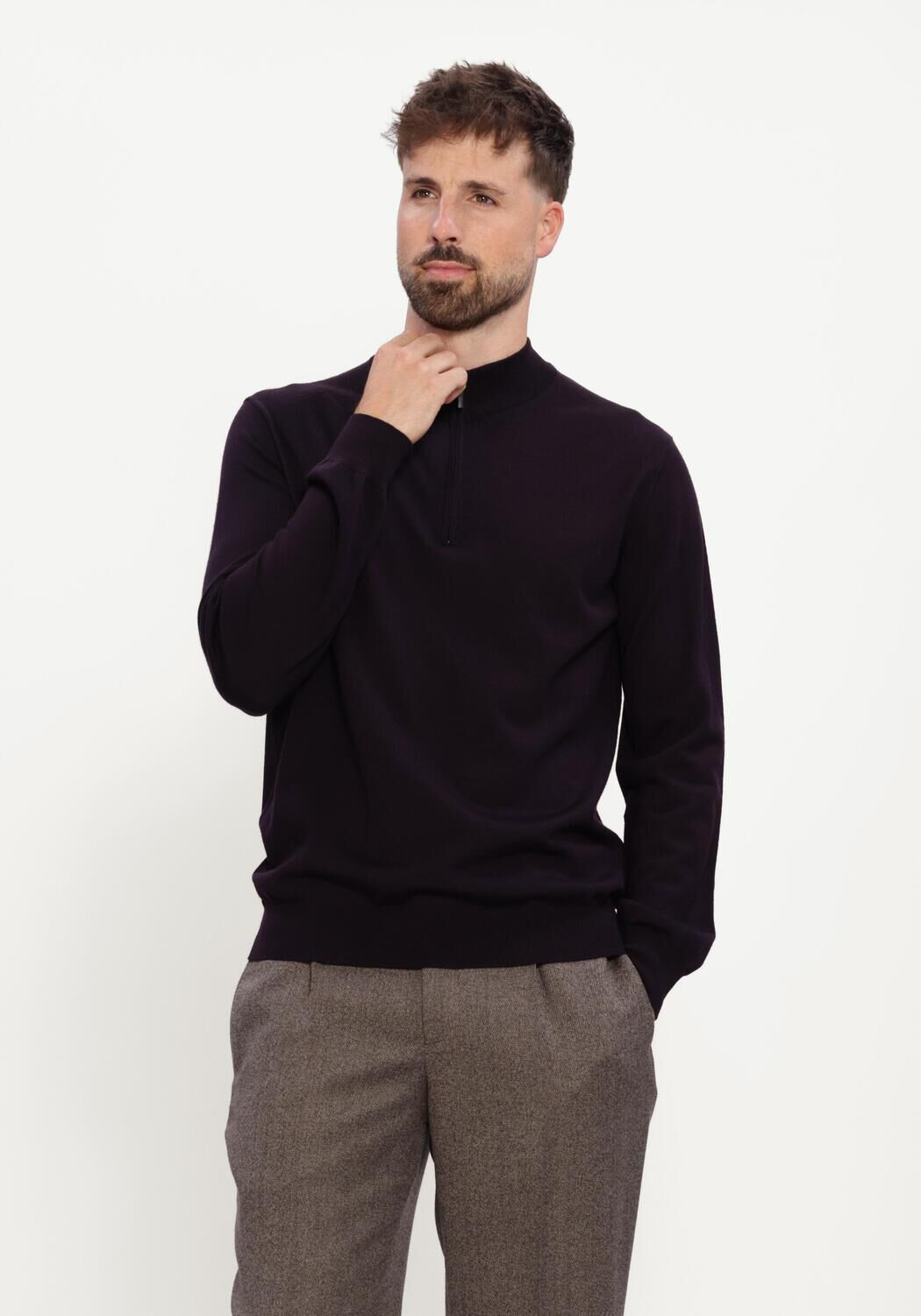STEFANO LAURAN Pullover HALF ZIP ANDERS