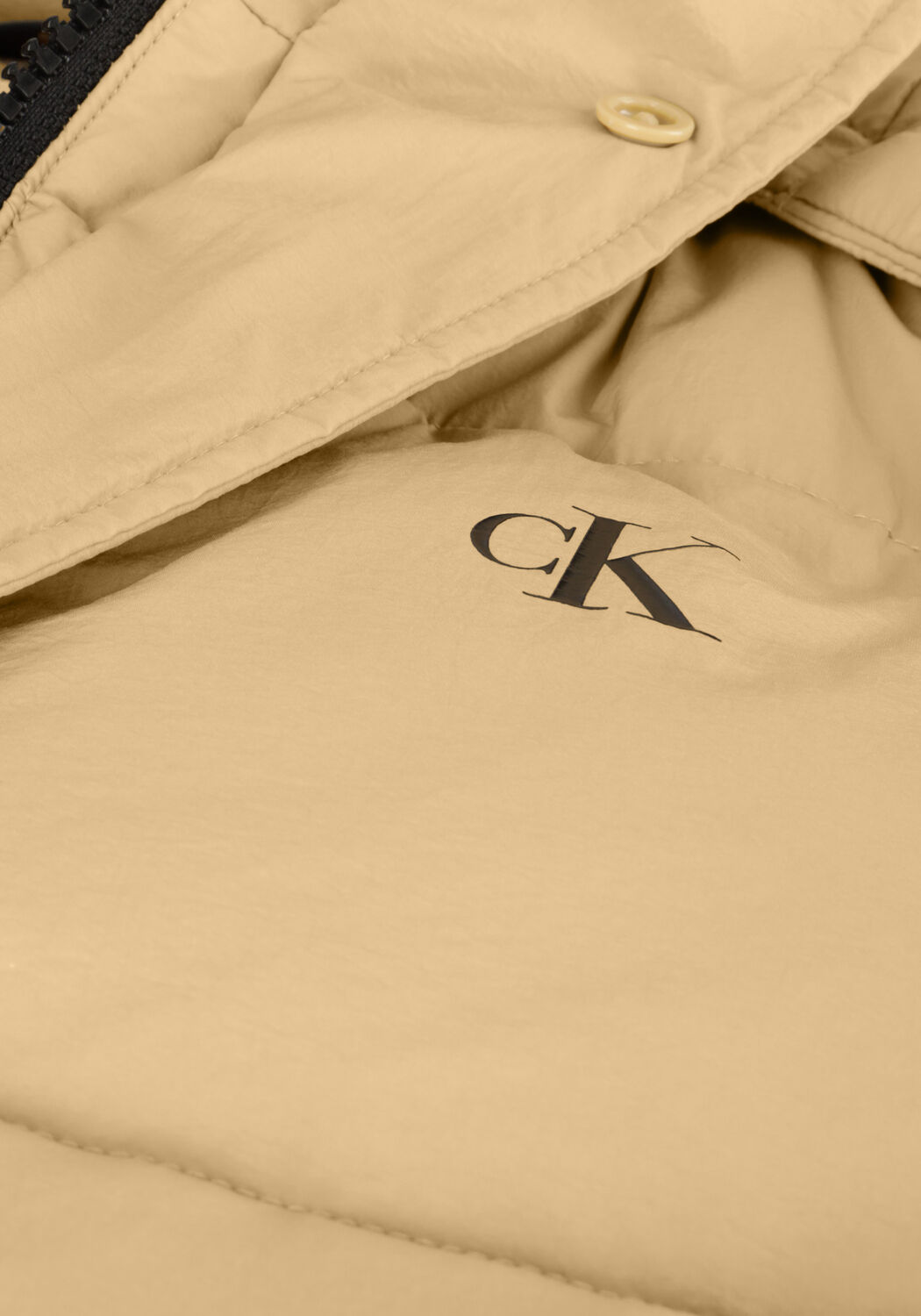 Beige CALVIN KLEIN Wattierte Jack ESSENTIALS NON DOWN JACKET - large