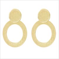 Goldfarbene MY JEWELLERY Ohrringe CIRCLE STATEMENT EARRINGS  - medium