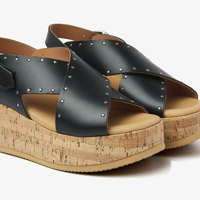 Schwarze VIA VAI Sandalen SISSEL ELAINE - large
