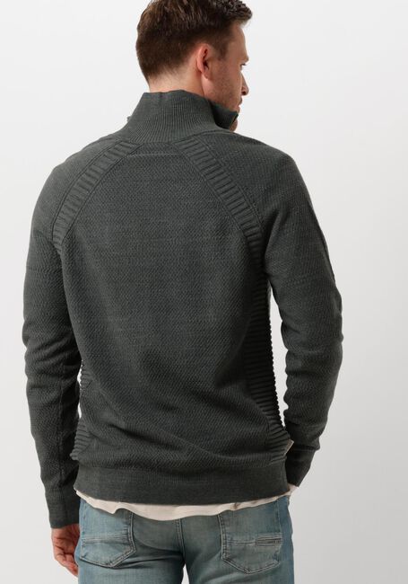 Grüne CAST IRON Pullover HALF ZIP COLLAR COTTON HEATHER PLATED BLEND - large