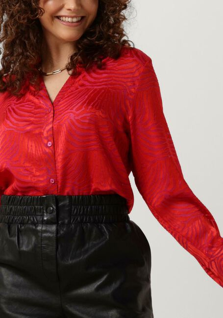 Rote FREEBIRD Blusen WV-JACQ-ANIMAL-VIS-23-1 - large