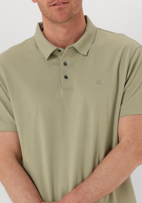 Grüne CALVIN KLEIN Polo-Shirt SS SUPIMA CHEST EMB - large