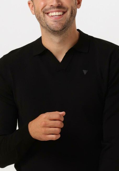 Schwarze PUREWHITE Pullover KNITTED LONGSLEEVE WITH SPECIAL COLLAR - large