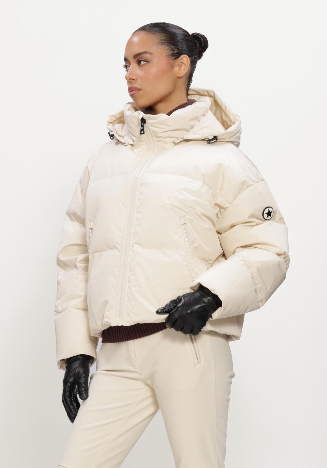 Beige AIRFORCE Wattierte Jack SUN PEAKS JACKET - large