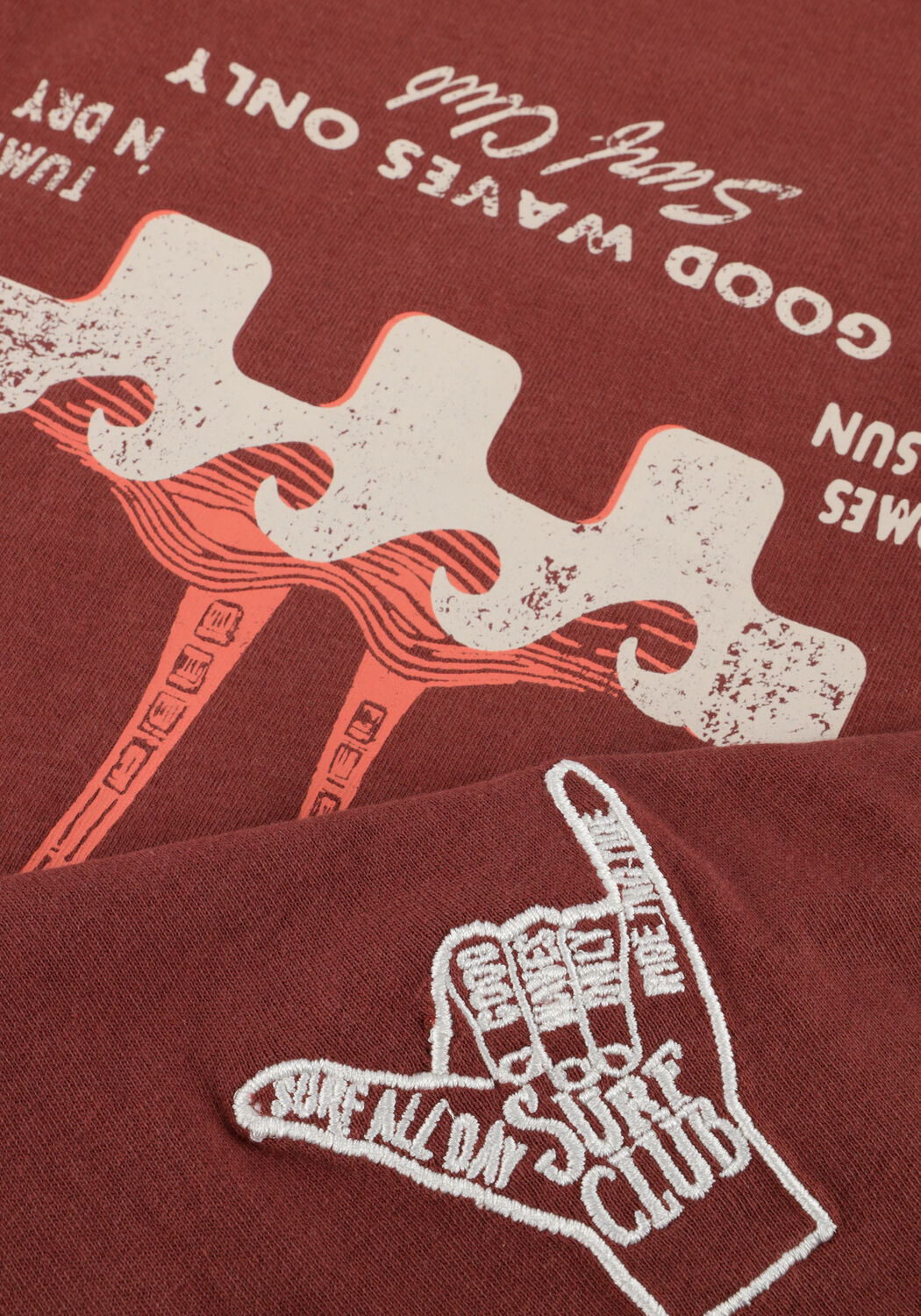 Braune TUMBLE 'N DRY T-shirt PORT DOUGLAS - large