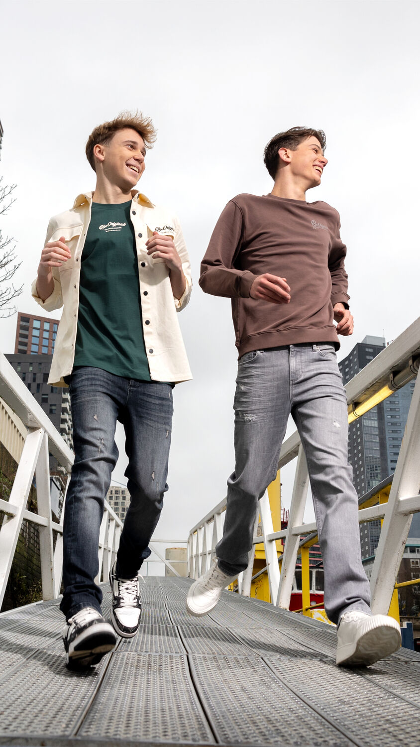 Braune RELLIX Sweatshirt OVERSIZED SWEATER RLX ORIGINAL WASHED - large