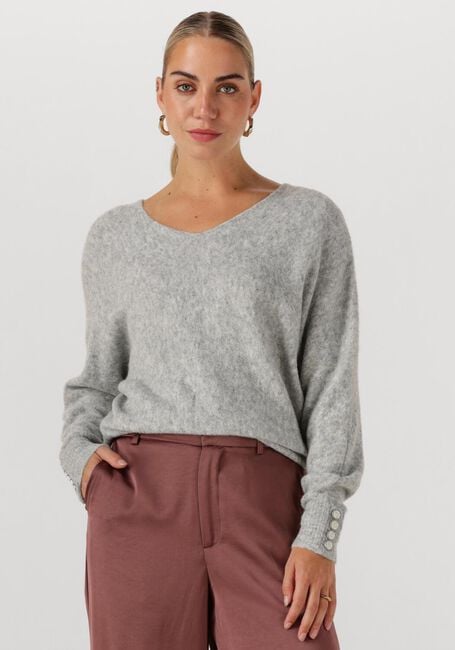 Hellgrau SUMMUM Pullover OVERSIZED SWEATER WOOL ELASTANE BLEND KNIT - large