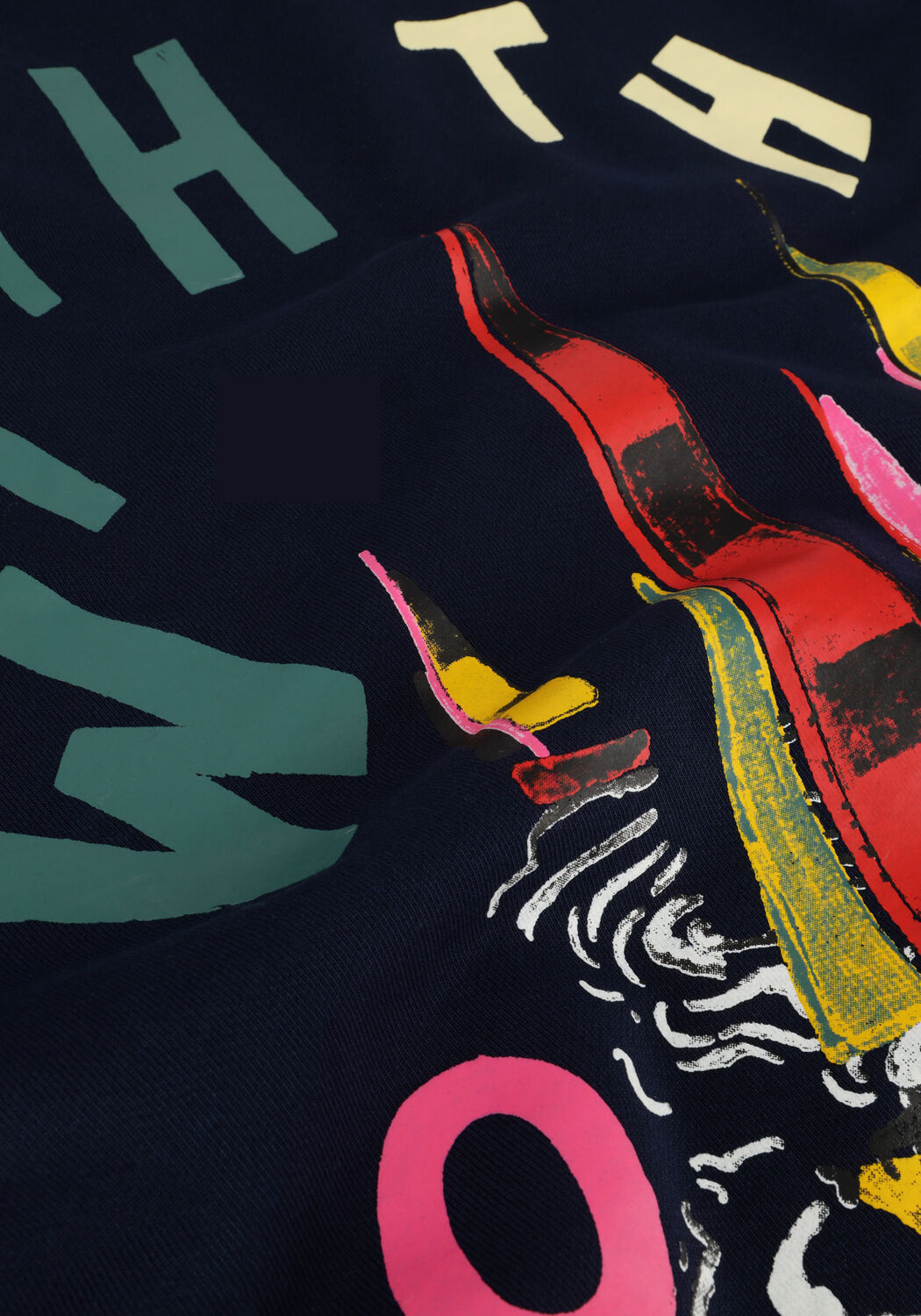 Blaue SCOTCH & SODA Pullover FRONT BACK BOATING ARTWORK SWEATSHIRT - large