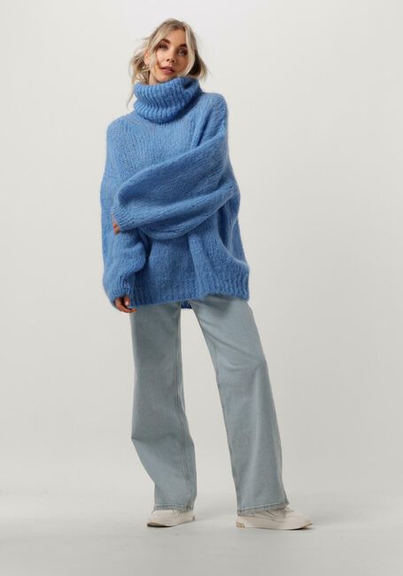 Blaue AMERICAN DREAMS Rollkragenpullover PEPPER ROLL NECK ALPACA PULLOVER - large