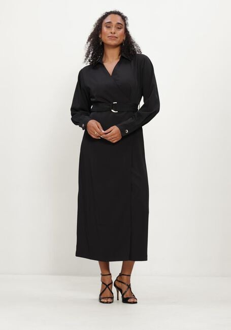 Schwarze LINA LOCCHI Maxikleid LL-BELINDA - large