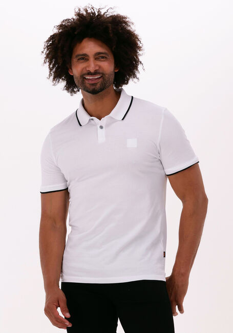 Weiße BOSS ORANGE Polo-Shirt PASSERTIP - large