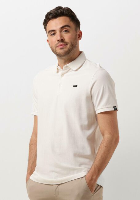 Ecru VANGUARD Polo-Shirt SHORT SLEEVE POLO PIQUE WAFFLE STRUCTURE - large