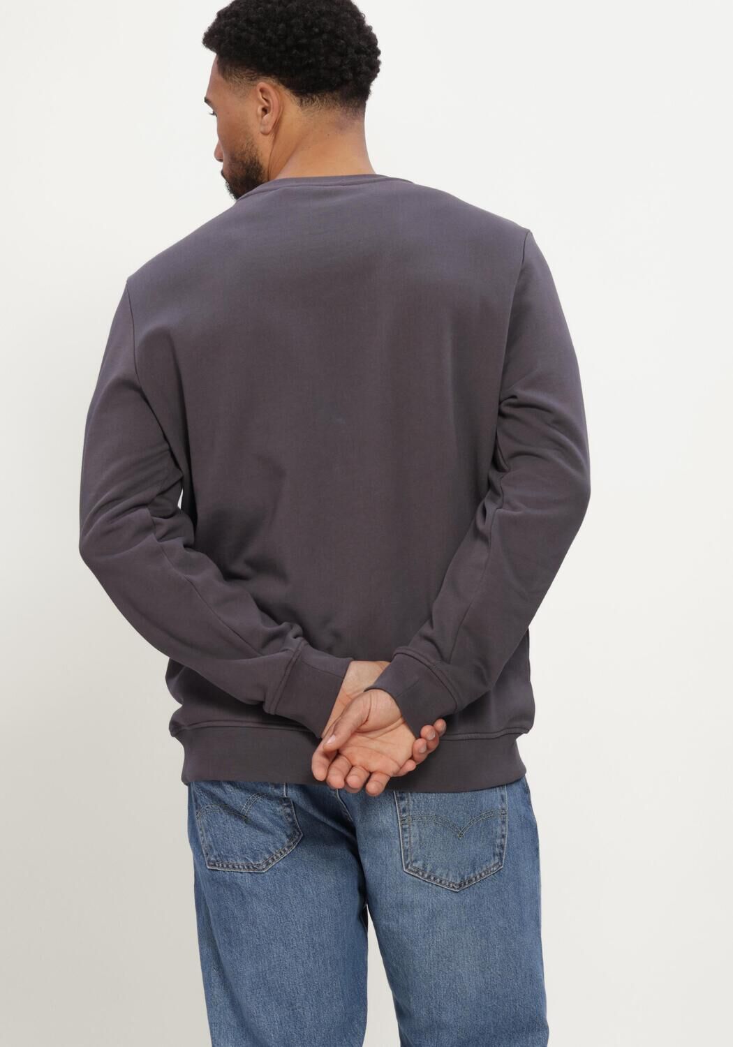 Dunkelgrau LYLE & SCOTT Pullover SUPERFINE CREW NECK SWEATSHIRT - large